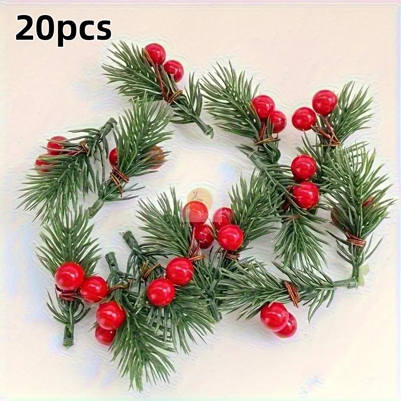 Christmas Tree Artificial - 20 pièces de branches de pin