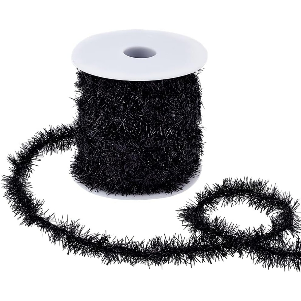 Guirlande noire fine de 21.8 Y - Tinsel Garland Decoration avis et prix