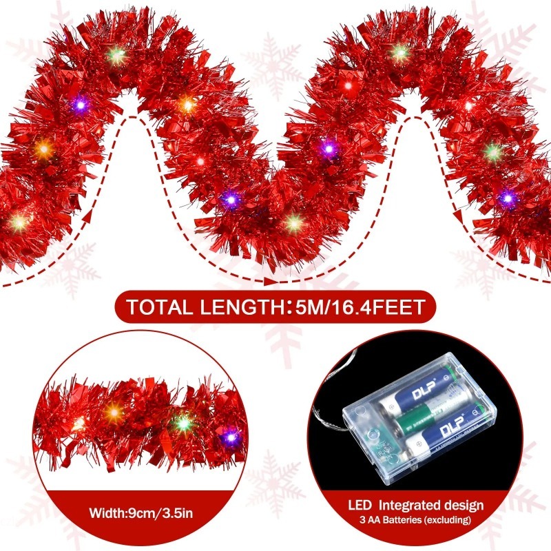 Guirlande de Noël en tinsel de - Tinsel Garland Decoration avis et prix